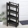Black shoe launches, 4 tiers, 41.5 × 25.5 × 81 cm, color mix