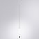 The floor lamp Maclean A2918PN-1BK, LED, 22 W, 16x16x300 cm, 1100 lm, black
