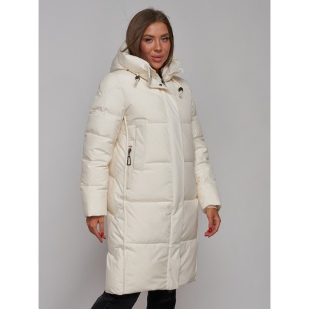 Coat insulated winter female, size 46, color light-beige-9