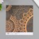 D/scrap paper bilateral "Mehendi and geometry silver" 180 grams set 10 pcs 15.5x17cm