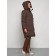 Coat insulated winter female, size 52, brown color