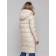 Coat insulated winter female, size 50, light-beige color