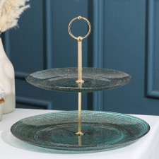 2-long infusion dish, d = 21/28 cm, turquoise color