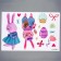 Stick plastic interior color "rabbits" 40x60 cm