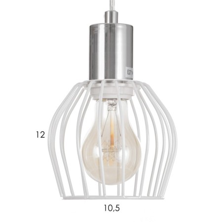 Suspension lamp "Loft" 1x25W E27 white/chrome 12x116x11-5