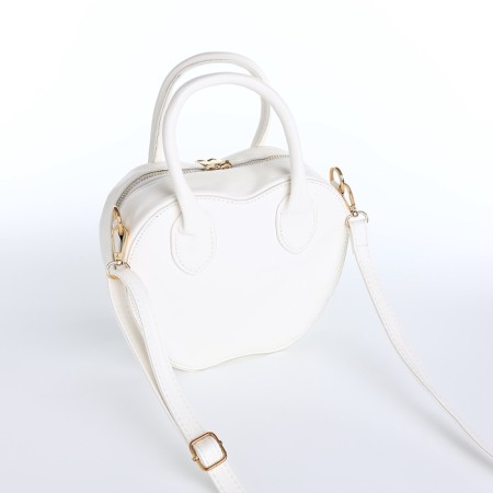 Bag Women's Cross-Bodi with a zipper, white color-8