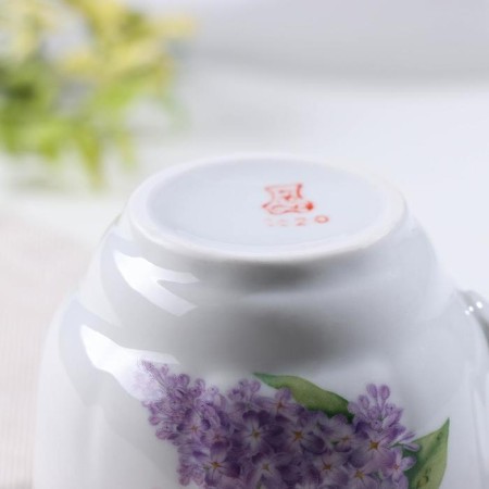 Porcelain -porcelain cup "Lilac", 250 ml, D = 8.4 cm-2