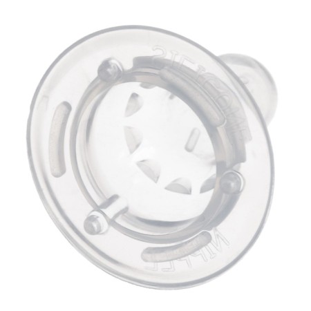 Basic feeding bottle, classic throat, glass, slow flow., 60 ml., 0 months, white color-8