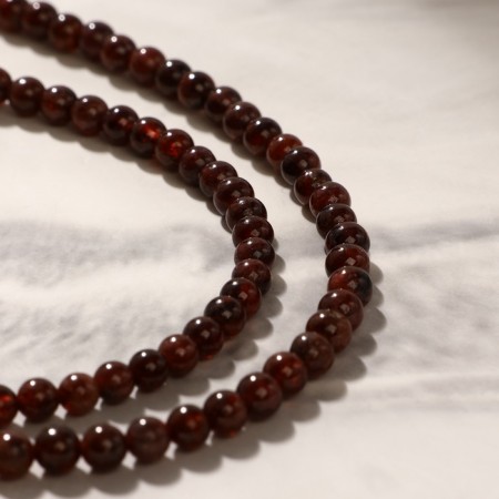 Set 2 objects: beads, bracelet ball No. 3 "Granat"-1