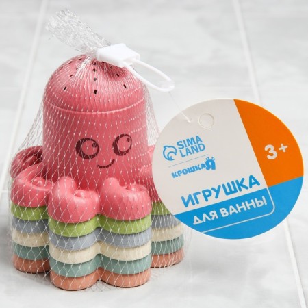 A set of bath toys "Octopus Cups", 6 pcs-5