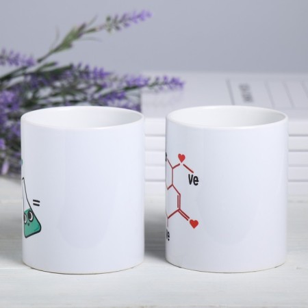 Mugs "Between us are chemistry", 300 ml, 2 pcs.-1