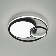 Светильник потолочный Eurosvet Jeremy 90254/1, LED, 129 Вт, 3300/4200/6500К, 6321Лм, 500х500х80 мм, пульт ДУ, цвет чёрный