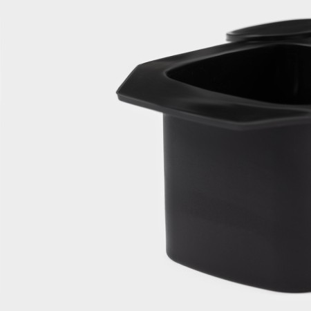 Form for the ice “Square”, silicone, 21.5 × 9.5 × 5 cm, 3 cells (5.2x4.8 cm), black color is black-4