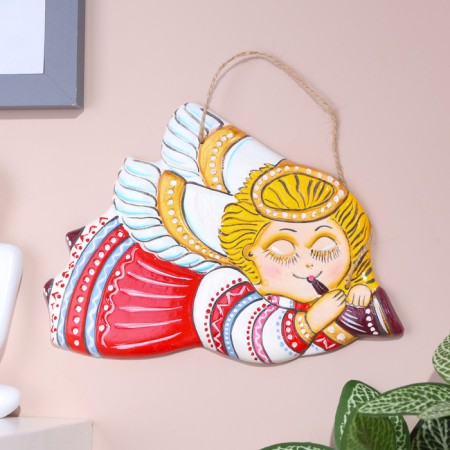 Souvenir "Angel with a pipe", 11 cm, Mayolik-1