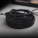 Bracelet Skin "Bas", black color, d = 7.5 cm