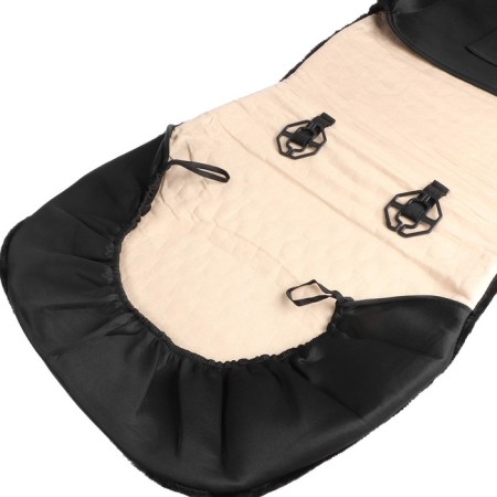 Autoshekhli universal SkyWay Arctic, artificial fur, set 2 objects, black S03001075-6