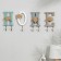 Decorative clothing hooks "Home", a letter with a hook 26 x 12 cm