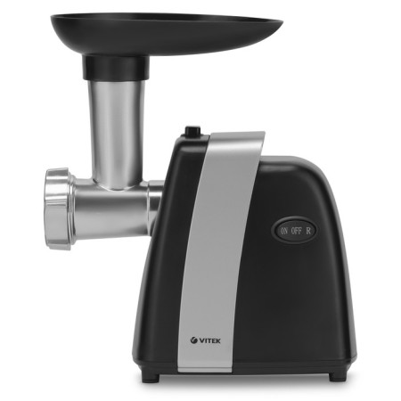 Meat grinder Vitek VT-3615, 1700 W, reverse, 2 nozzles, black-silvery-2