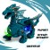 Dinosaur "Dragon" works from batteries, mix