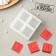 Silicone form "Cubes", 7 × 7 × 3.5 cm, 3 × 3 × 3 cm, transparent color