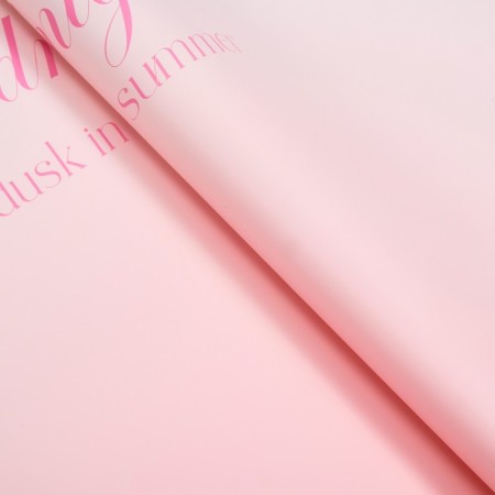 Floristic film in sheets, "until midnight", pink, 50 x 58 cm-1