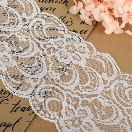 Capricon lace, 90 mm × 3 ± 0.5 m, white color-1