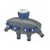 Distributor 4-channel, internal thread 1/2 "(12 mm)-3/4" (19 mm), fast-seal connection, plastic