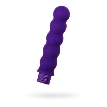 Unrealistic vibrator Toyfa A-Toys, silicone, purple color, 17 cm