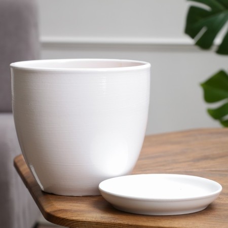 Pot floral white, 2.5 liters-1