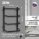 Electric towel Zein PE-07 "Bridge", 400x600 mm, 4 crossbars, black