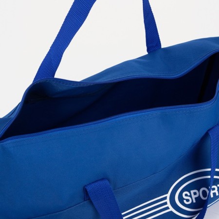 Sports bag with lightning, long belt, blue color-2