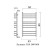 Water towels Domoterm "Calipso", P10, 10 crossbars, 500 x 800 mm, chrome