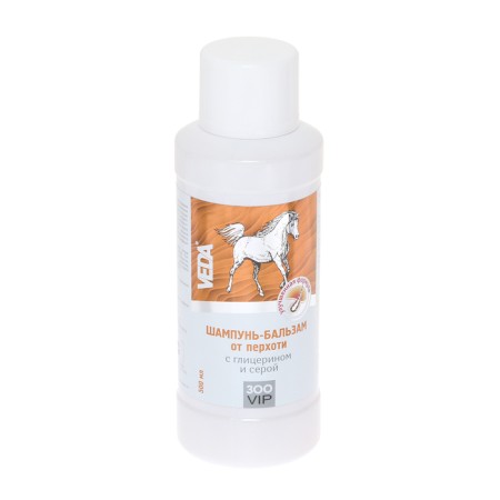 Shampoo Balm for horses ZOOVIP VEDA from dandruff, glycerin and gray, 500 ml