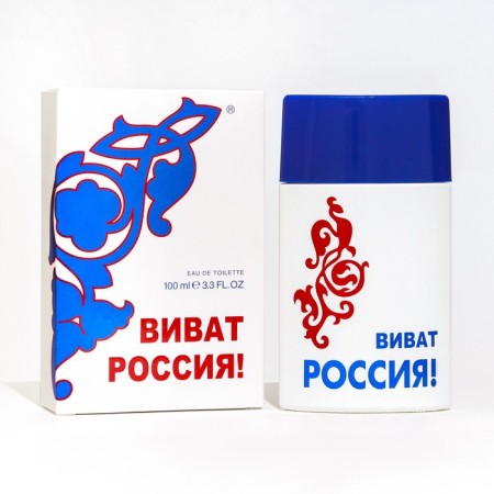 Male toilet water "Vivat Russia", white, 100 ml-2