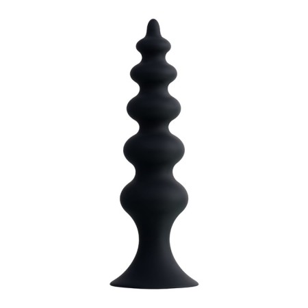 Anal traffic jam Popo playfa indi, silicone, black, 11.5 cm, d 2.9 cm-1