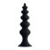 Anal traffic jam Popo playfa indi, silicone, black, 11.5 cm, d 2.9 cm