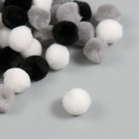 Decor for creativity "Pomponchiki. Classic" d = 1.3 cm set 70 pcs-1