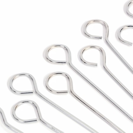 A set of skewers - skewers for barbecue 12 pcs, 20 cm, handle - ring, metal-2