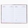 Diary A5, 80 liters, solid cover, burgundy "Golden Teacher"