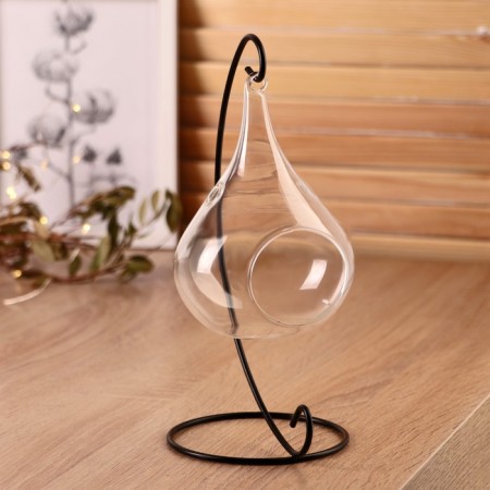 Florarium "Pear" on the suspension, 23x15x9 cm