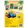 Reusable stickers "Animals of Africa", A4 format, blue tractor