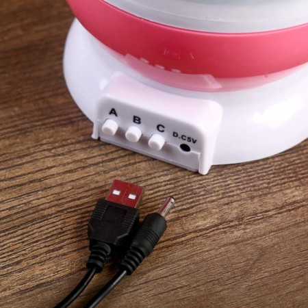 Star Project Night Projector, rotation, (4AAA or USB) pink 12*10 cm Risalux-2