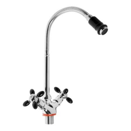 Kitchen mixer ZEIN ZC2029, two-wound, flexible surge, crane boux Brass 1/2 "-3