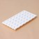 Form for mousse desserts and baking konfinetta “blackberry”, silicone, 29 × 16 × 2.5 cm, 35 cells (2.8 × 2.5 cm), white color