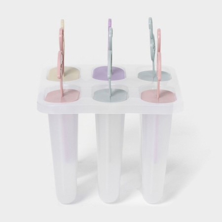 Flamingo ice cream form, 12.5 × 11.5 × 14.5 cm, 6 cells, color mix-2