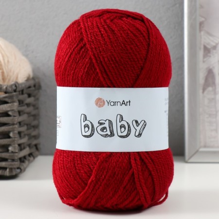 Baby yarn 100% acrylic 150m/50g (3024 burgundy)-4