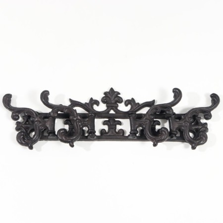 Hooks decorative cast iron "Heraldic lily with leaves" 13.6x12.8x38 cm