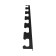 Holder for storing a hand tool with smooth handles, wall, black