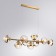 Delacrua 37x120x37 cm chandelier, 9x40W E14