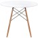 Wooden Table Table Buka/Metal, Natural 90x90x72 cm